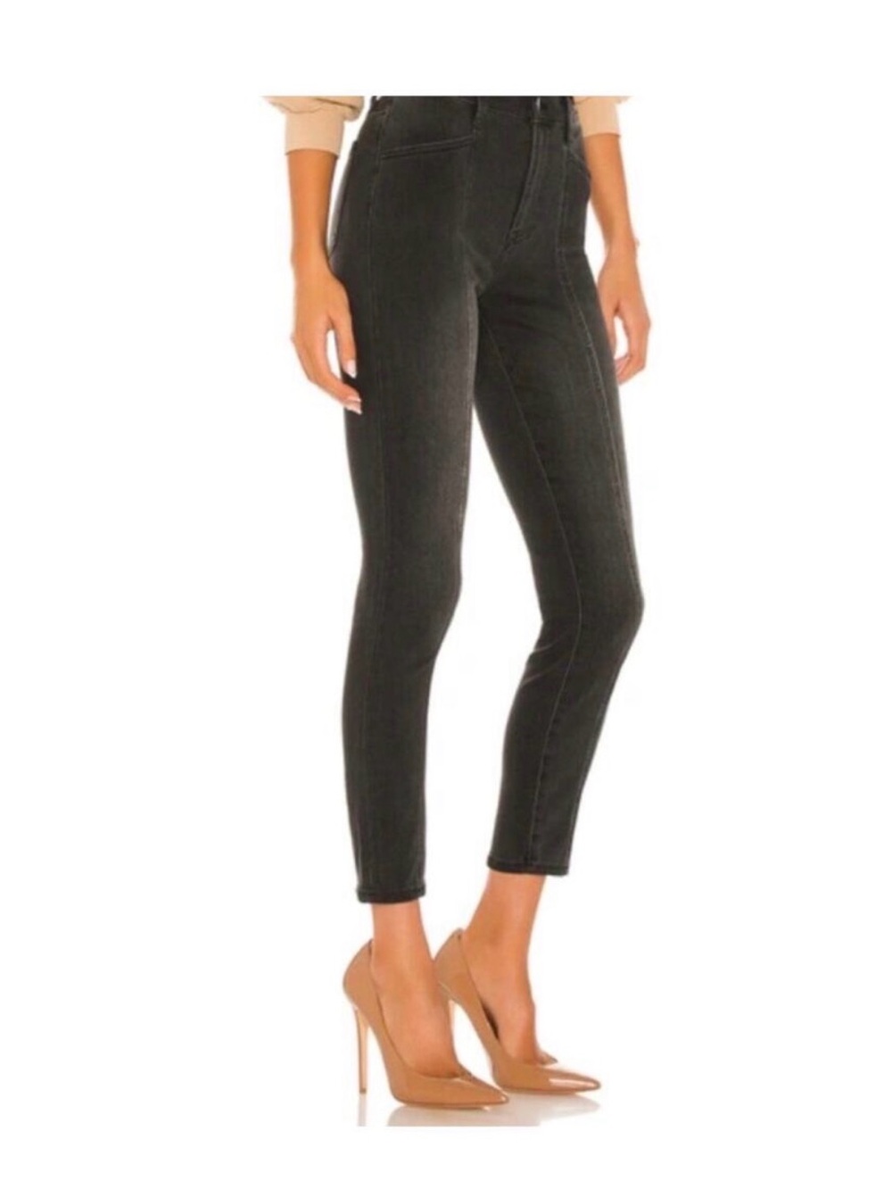 Pistola Audrey Black High-Rise Skinny Jeans with Vertical front & back seam*NWOT